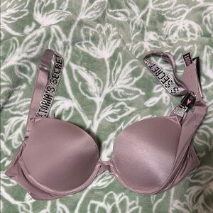 Victoria's Secret Mauve Push-Up Bra with shine Straps NWT 32B